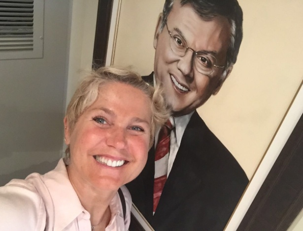 Xuxa visitou apartamento de Milton Neves (Crédito: Divulgação)