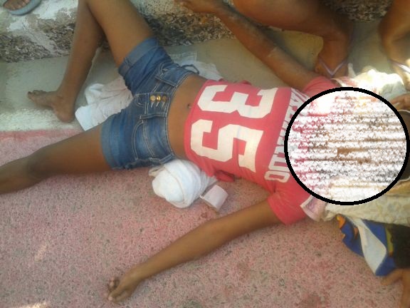 Jovem foi atropelada por ônibus (Crédito: Reprodução)