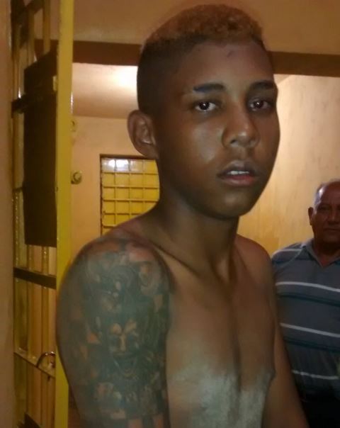 Jovem preso em José de Freitas (Crédito: Reprodução)