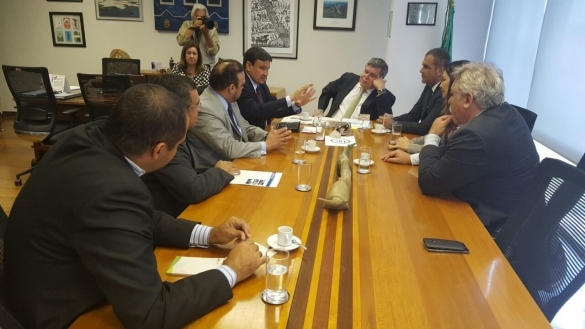 Encontro com ministro do Meio Ambiente, Sarney Filho (Crédito: Ccom)