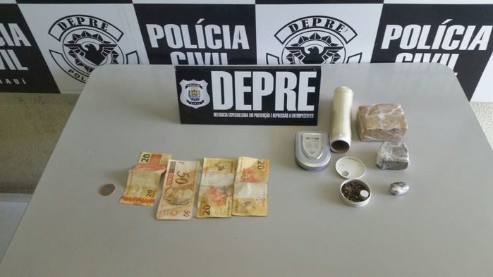 Droga apreendida com Alderico Sousa de Oliveira (Crédito: Divulgação)