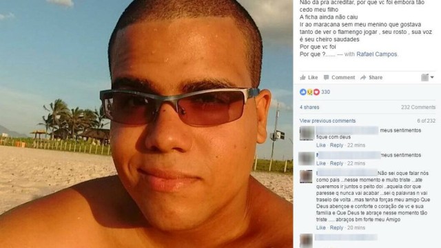 Pai fez relato emocionante (Crédito: Facebook)