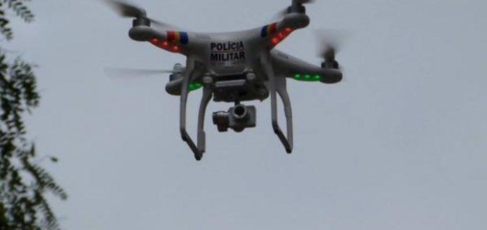 Drone utilizado pela Polícia Militar (Crédito: Picos 40 Graus)