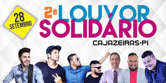 2º Louvor solidário acontecerá dia 28 de set. em Cajazeiras do PI