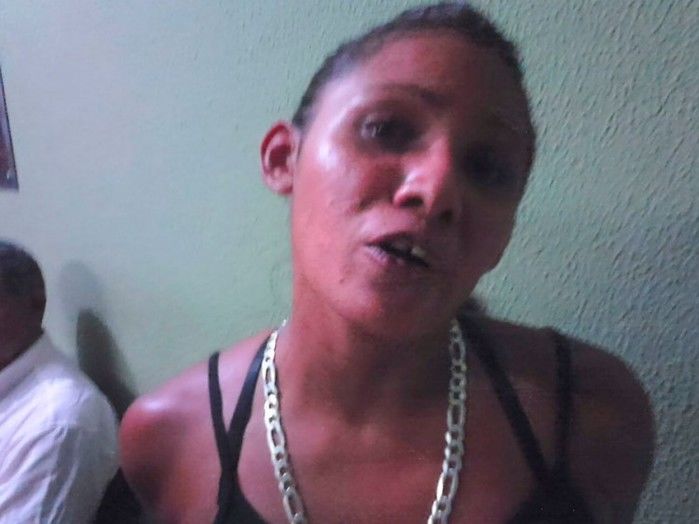 Patrícia Gomes foi presa com maconha (Crédito: Piripiri 40 graus)