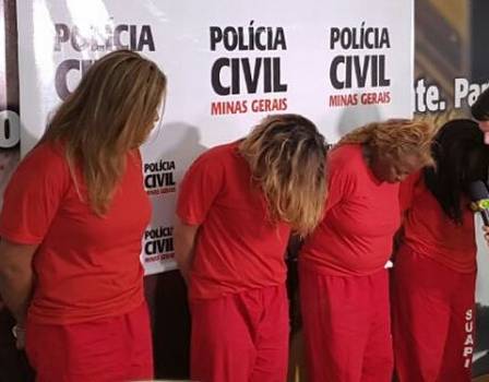 Quadrilha foi presa (Crédito: Reprodução)