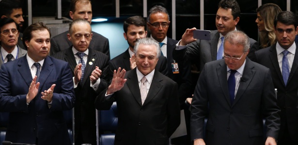 Michel Temer no senado (Crédito: Estadão)