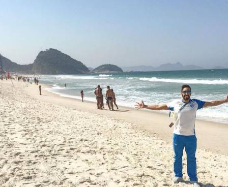 Atletas gringos usam aplicativo de paquera em busca de parceiros (Crédito: Reprodução Tinder)