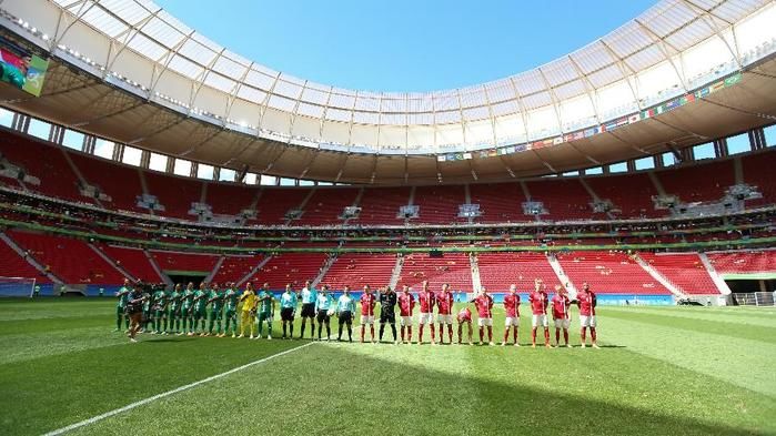 Dinamarca e Iraque se enfrentam em um Mané Garrincha vazio (Crédito: FolhaPress)