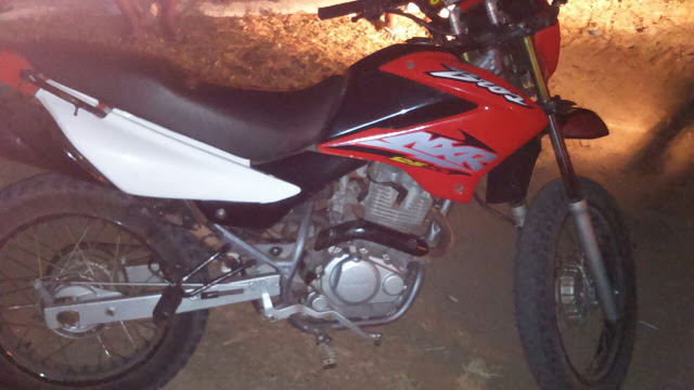 Motocicleta utilizada no crime (Crédito: Reprodução)