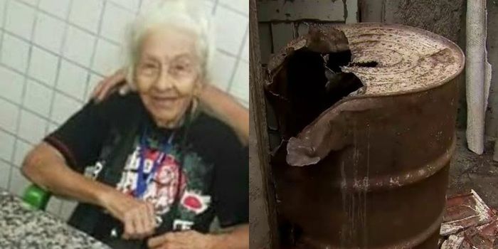 Corpo de idosa é encontrado dentro de tambor em casa abandonada (Crédito: Reprodução)