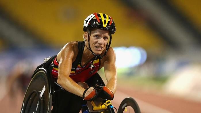 Marieke Vervoort, do atletismo belga, medalhista olímpica em Londres (Crédito: Getty)