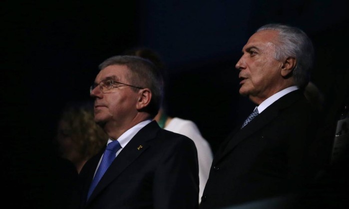 Michel Temer é vaiado durante abertura da Olimpíada no Rio (Crédito: Reprodução)