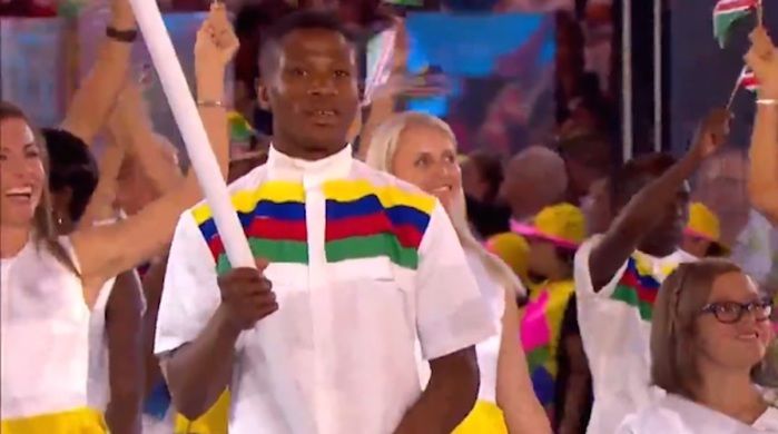 Atleta foi porta-bandeira do país (Crédito: Reprodução )