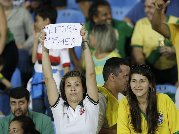 Protestos estavam sendo reprimidos nas Olimpíadas (Crédito: Reprodução)