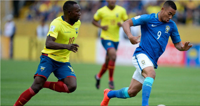 Brasil vence Equador por 3 a 0 (Crédito: MOWA Press)