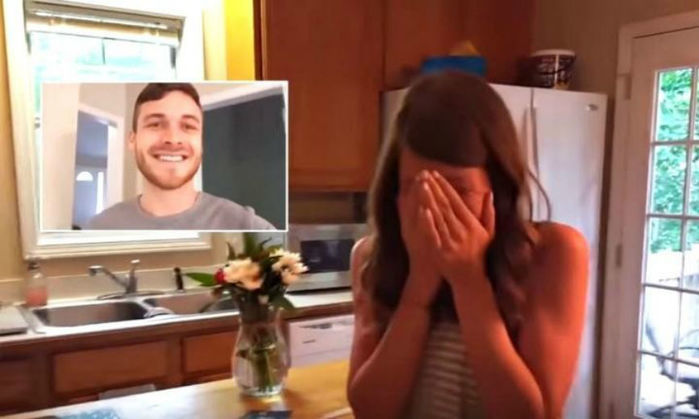 Marido surpreendeu a esposa contando que ela estava grávida