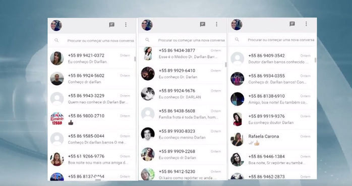 Repórter foi ameaçado via whatsapp (Crédito: Reprodução)