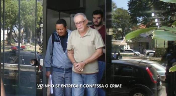 Idoso se entrega para a polícia (Crédito: Reprodução)