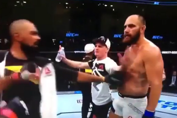 Werdum e Travis Browne no UFC (Crédito: Reprodução)