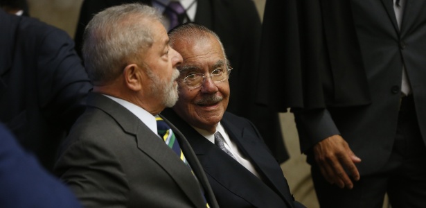 Ex-presidentes Lula e Sarney na posse da nova presidente do STF