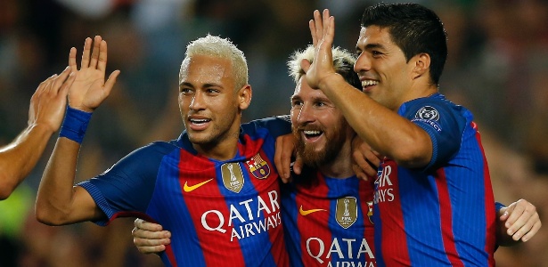 Messi e Neymar brilharam em partida (Crédito: AP)