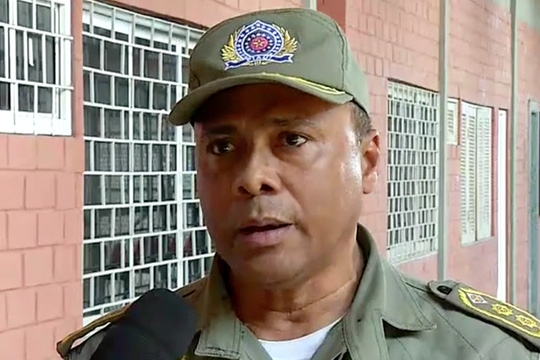 Comandante Edson do 19º BPM (Crédito: Reprodução MN)