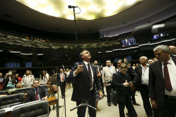 Deputado Jair Bolsonaro ficou irritado