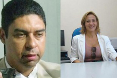Promotor e juíza do caso de agressão na BA (Crédito: Reprodução)