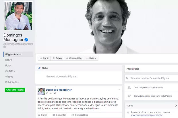 Família se manifestou no facebook (Crédito: Reprodução)