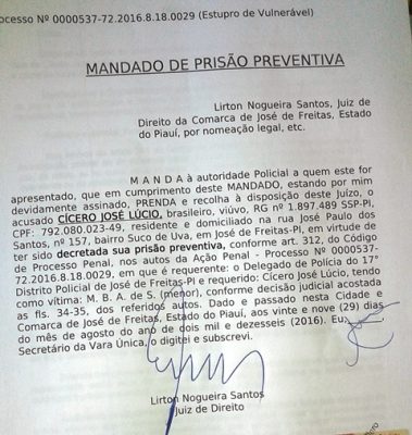 Polícia realiza prisão (Crédito: Reprodução)