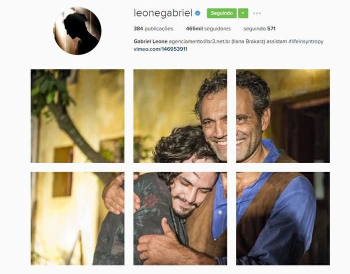 Homenagem feita no Instagram do ator (Crédito: Reprodução)