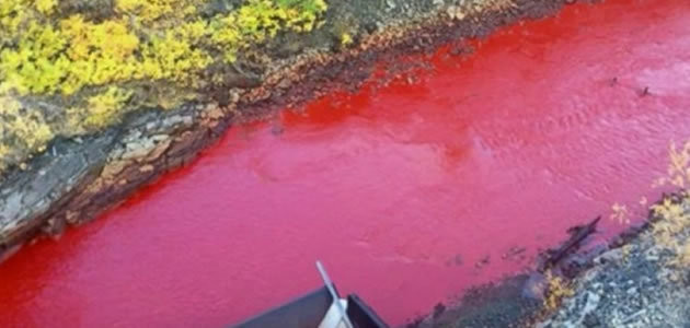 Rio vermelho assusta moradores de cidade russa