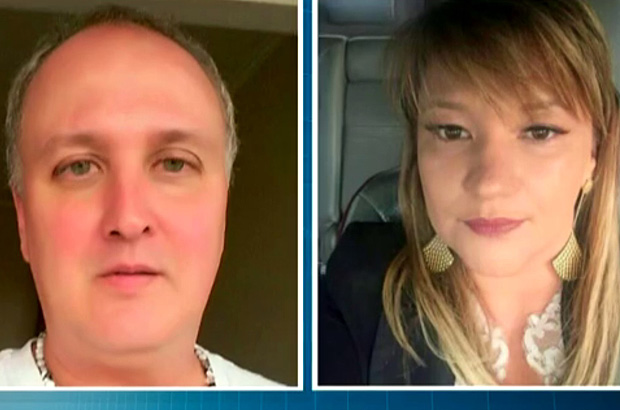 Diniz Filho e a esposa Mariana Marcondes (Crédito: Reprodução)