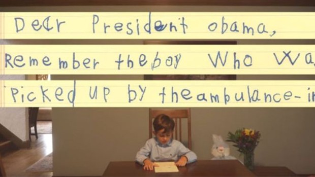Alex enviou carta a Obama (Crédito: Reprodução)