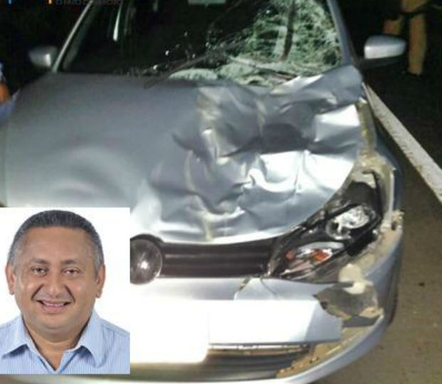 Paulo Limeir colidiu com animal na BR-343