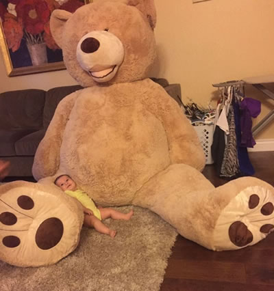 Urso de pelúcia gigante (Crédito: Reprodução)