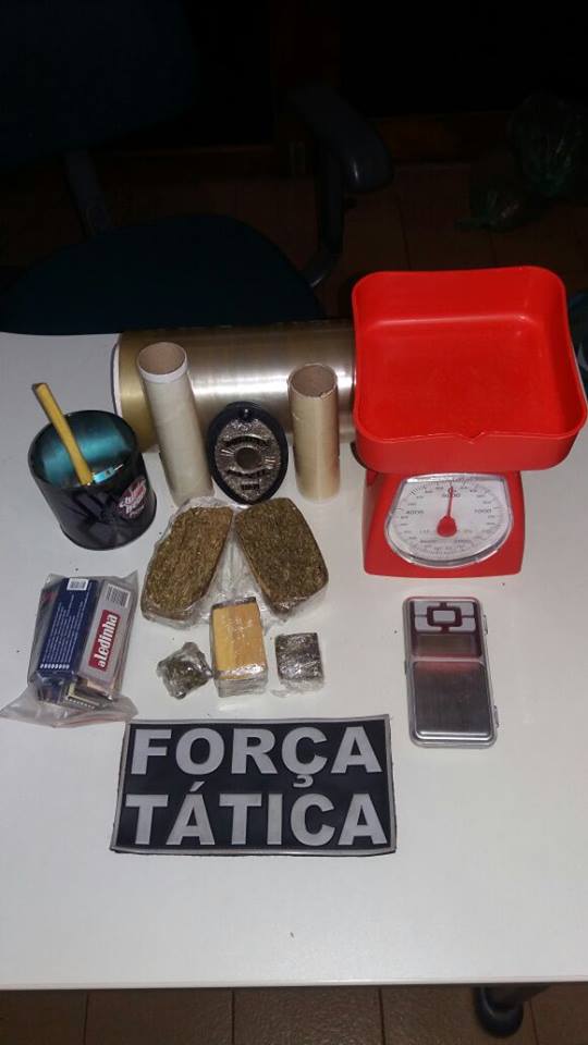 Droga encontrada com Júlio César Martins, vulgo DJ Curumim