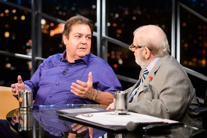 Entrevista de Faustão a Jô é marcada por falta de luz em estúdio (Crédito: Reprodução)