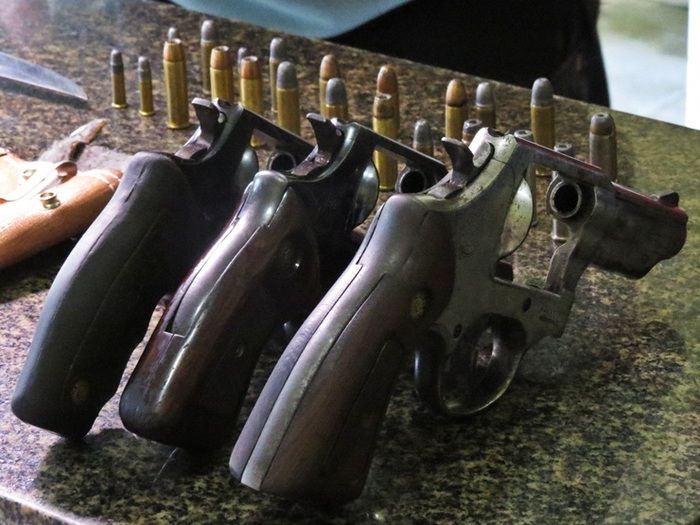 Armas negociadas pelo isoso (Crédito: Costa Norte)