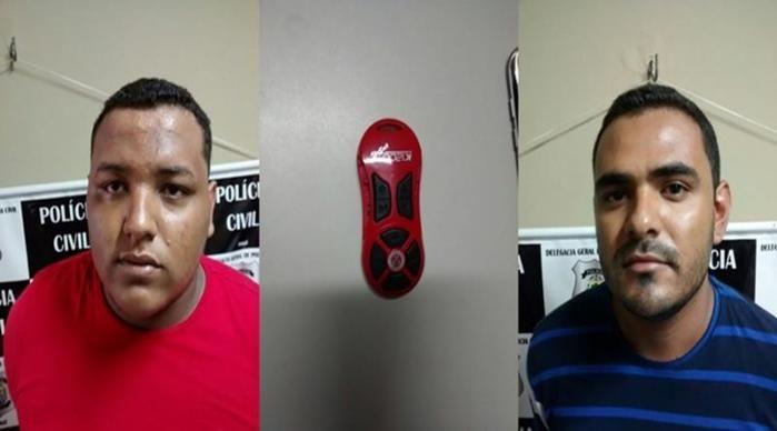 Acusados utilizavam dispositivo para destravar os carros (Crédito: Reprodução)