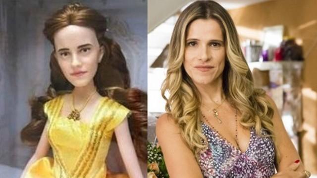 Ingrid Guimarães se diverte ao ser comparada à boneca