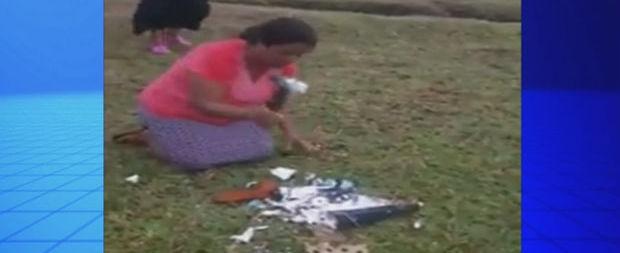 Pastora quebra imagens de santa e vídeo repercute na internet