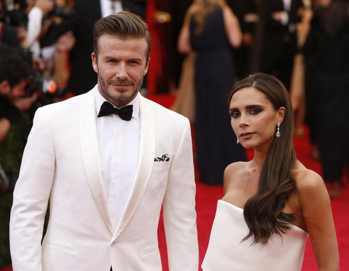 Victoria e o marido, o ex-jogador David Beckham (Crédito: Reprodução)