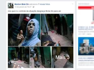 Preso faz selfie durante motim e posta na rede social