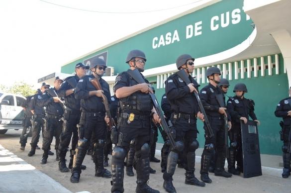 Tropa de Choque reforça segurança em presídios de Teresina (Crédito: Divulgação)