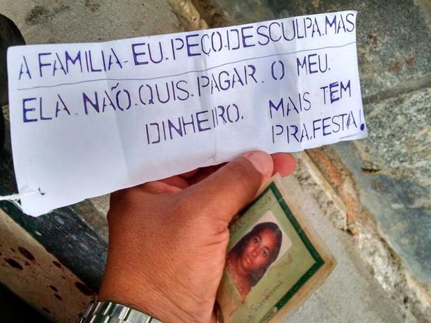 Amigas são mortas e assassino deixa bilhete para família