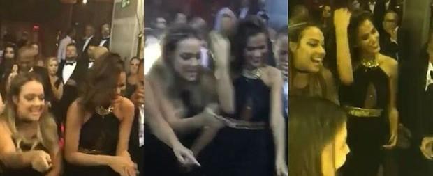 Bruna Marquezine curte festa da mãe de Neymar com Carol Dantas