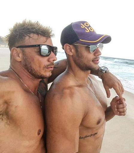 Cristiano com o novo namorado