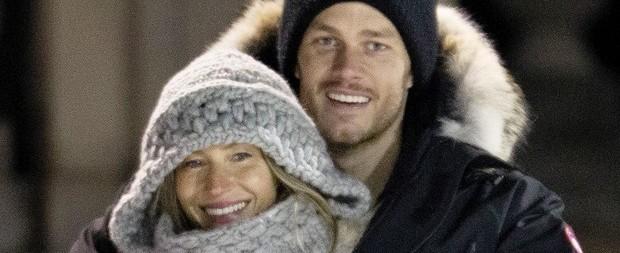 Gisele Bündchen e Tom Brady são fotografados em clima de romance